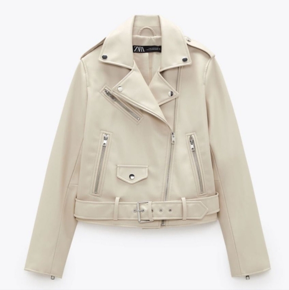Zara NWOTs Faux Leather Moto Jacket - Picture 8 of 11
